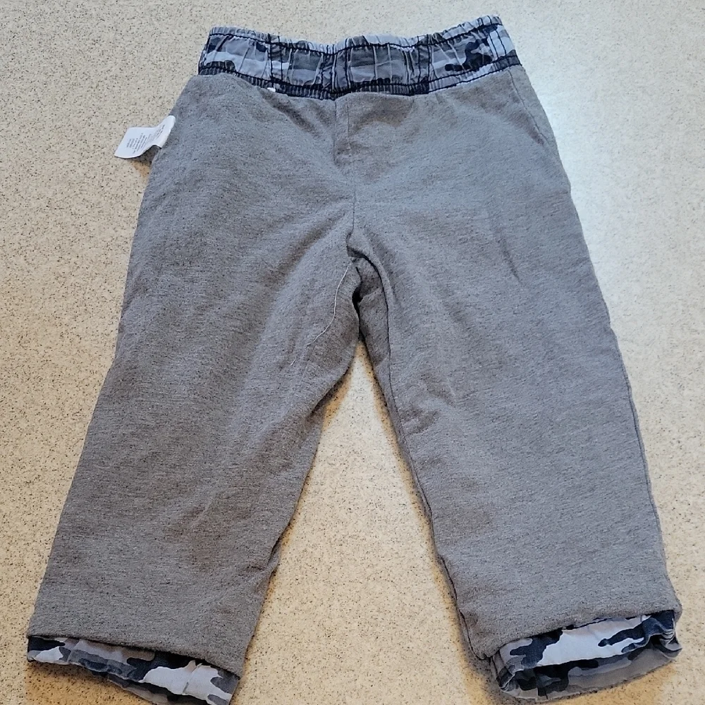 Gymboree Urban Camouflage Gray Black Casual Bottoms With Inside Lining 18-24MO